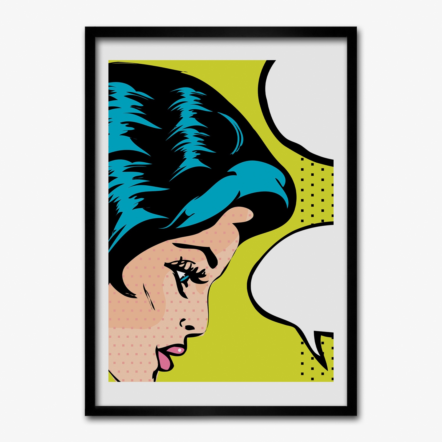 Obraz v rámu na zeď Žena pop art 50x70 cm