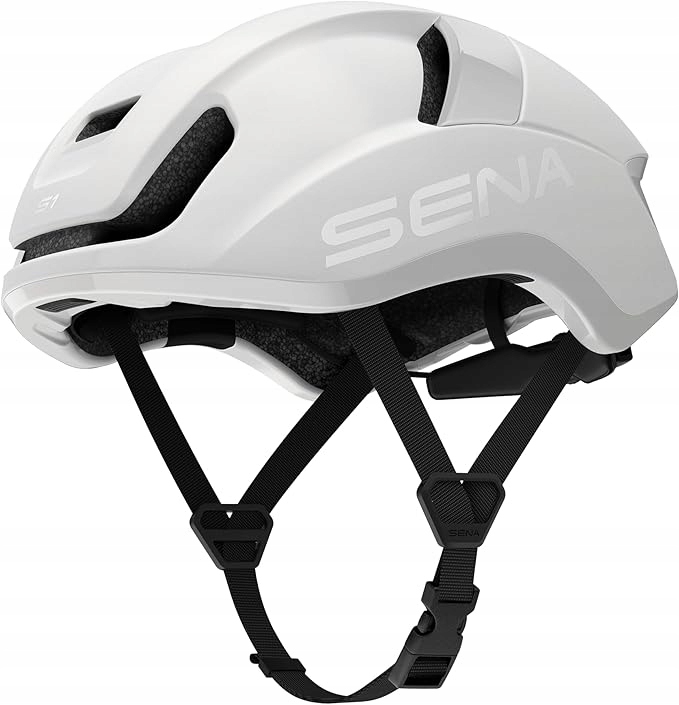 Kask rowerowy Sena S1 Mesh z interkomem Smart Road Biały S 51-55cm