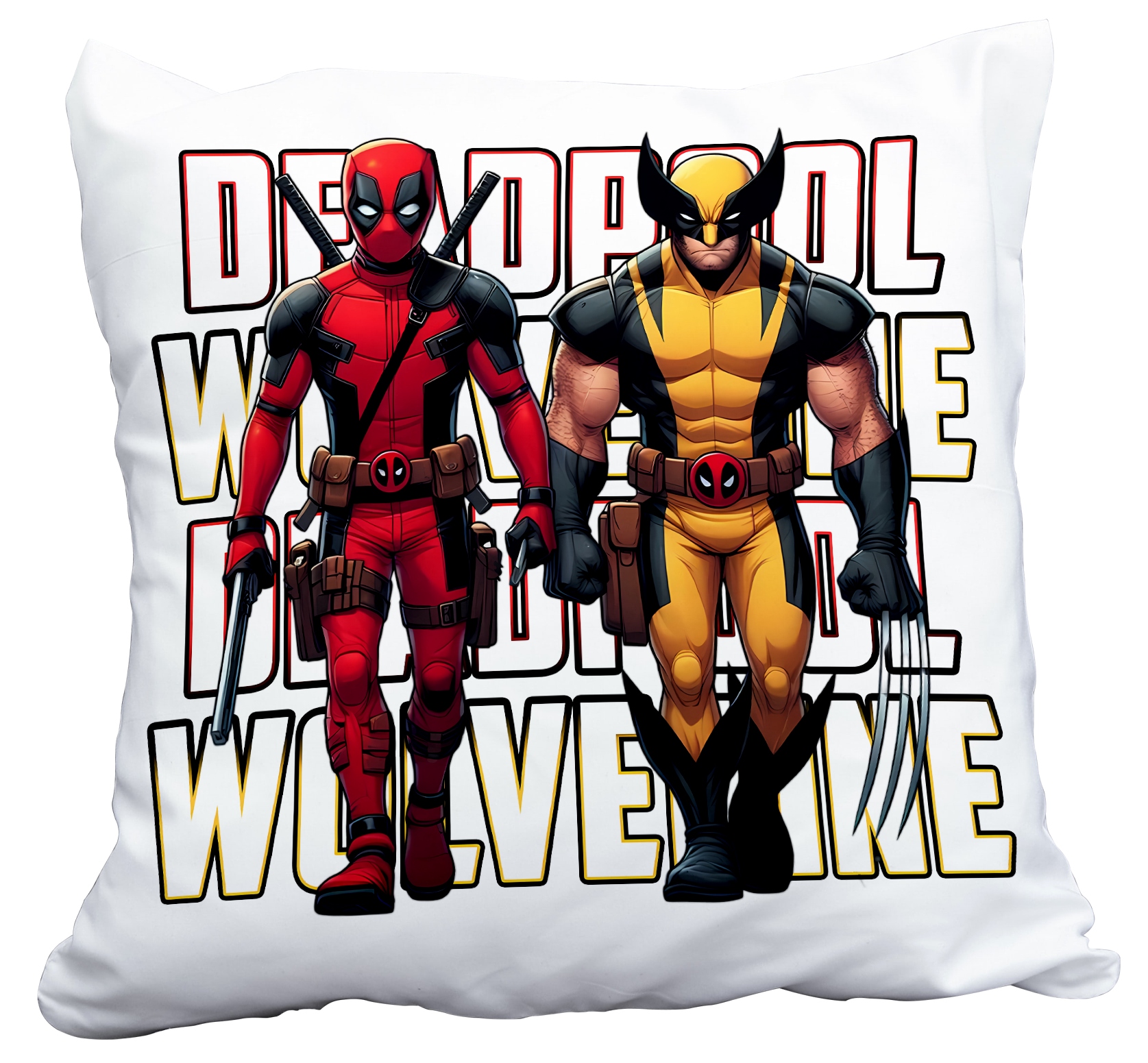 Polštář Deadpool Wolverine Marvel Superhrdina Dárek Jméno