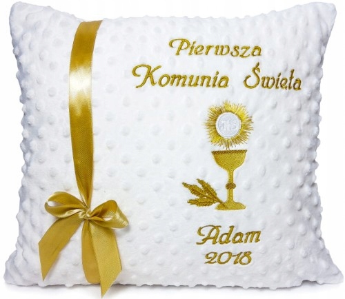 

Poduszka na komunie z Imię Haft pamiątka