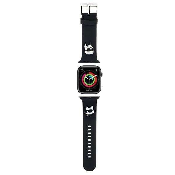 Řemínek Karl Lagerfeld 3D Rubber Karl&Choupette pro Apple Watch 42/44/45/49mm