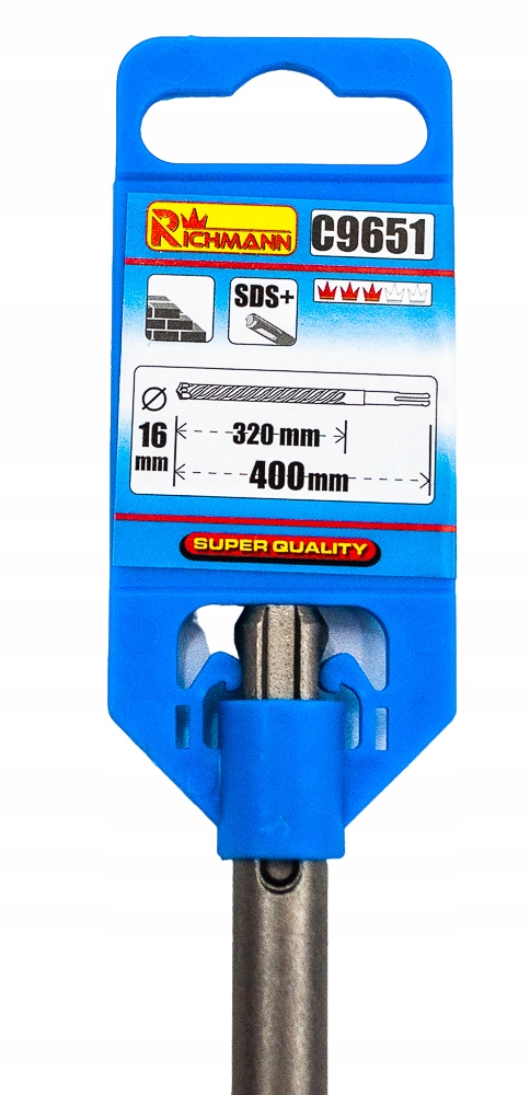 WIERTŁO DO MURU BETONU fi 16x400 mm SDS-PLUS WIDIA Marka RICHMANN