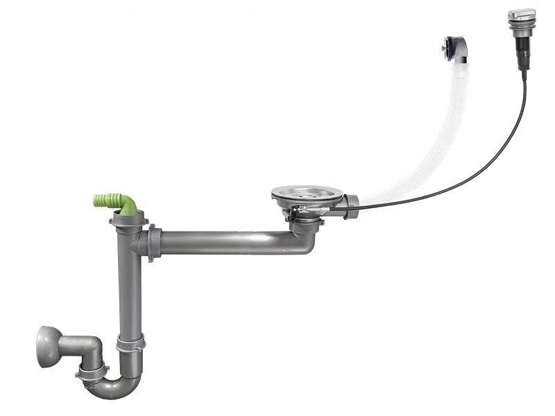 SYFON ZLEWOZMYWAKOWY Z KORKIEM AUTOMATYCZNYM