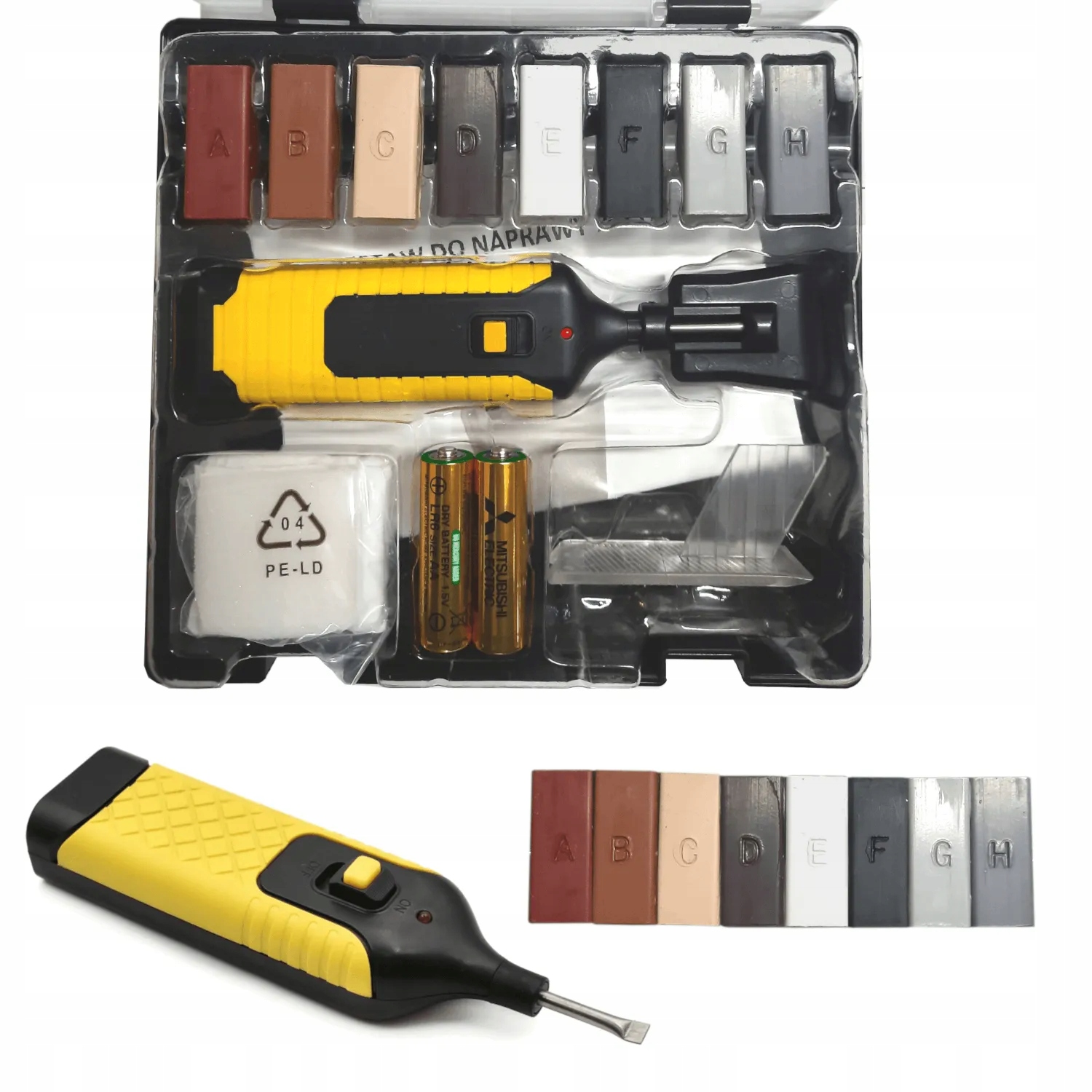 Sada pro opravu dutin dlaždic z keramické glazury