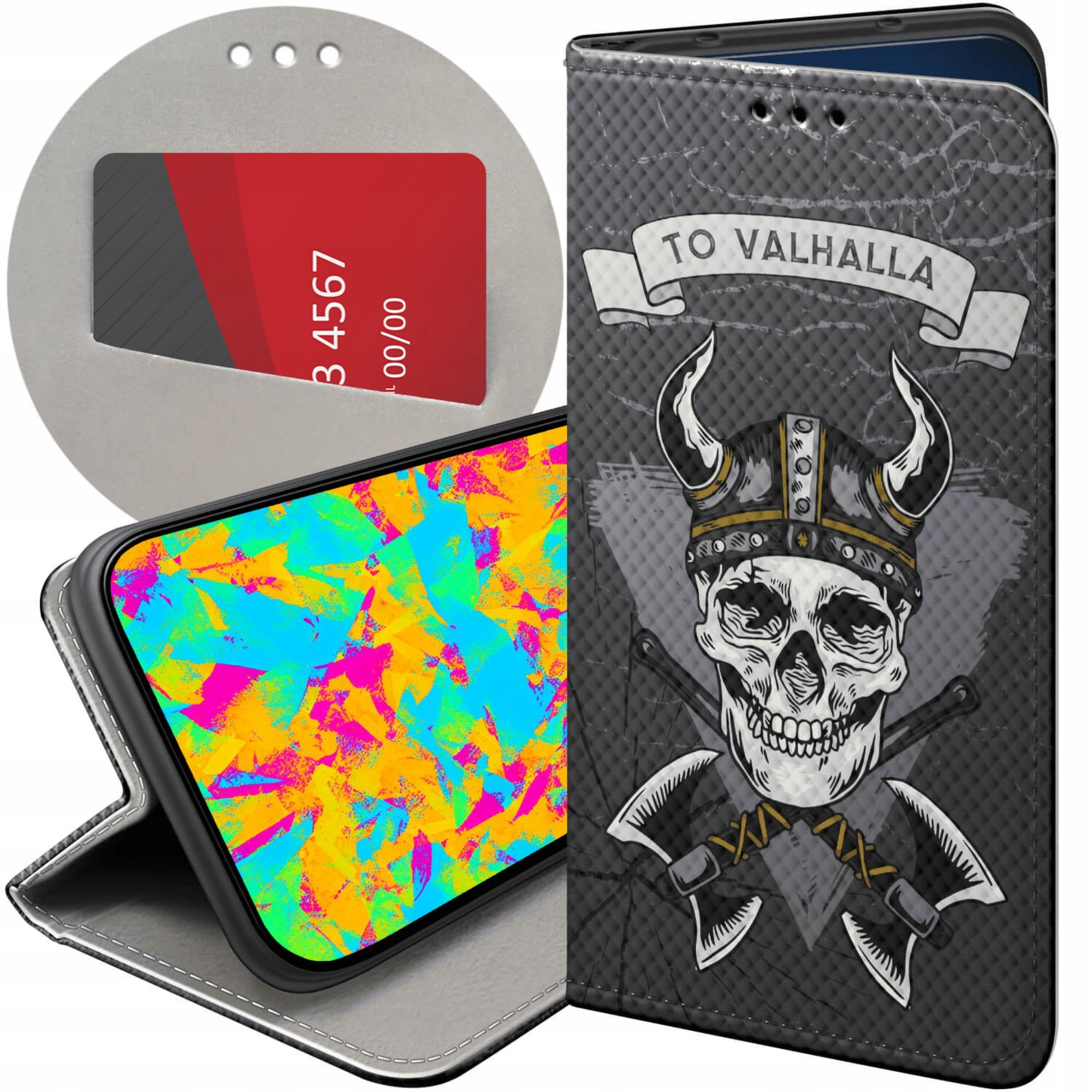 Etui Z Klapką Do Samsung Galaxy J3 2017 Wikingowie Viking Runy Odyn