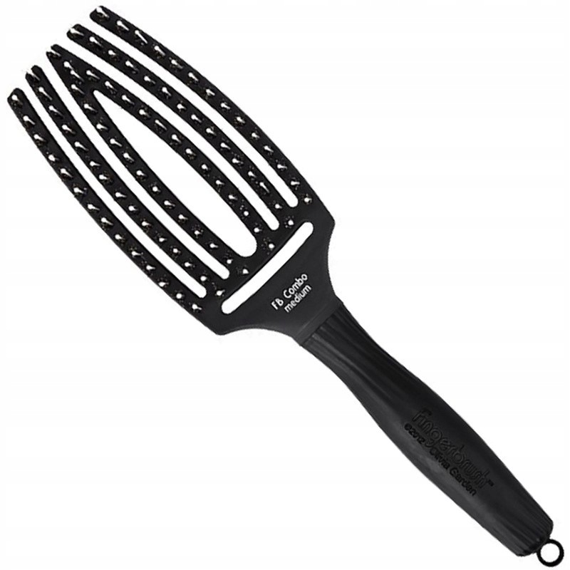 Olivia Garden Finger Brush Kartáč medium černý