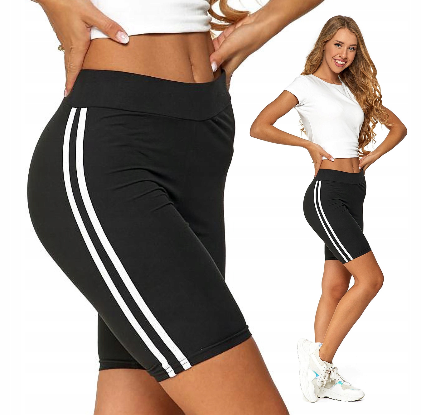 

Legginsy Sportowe Fit Krótkie Kolarki Moraj S/m