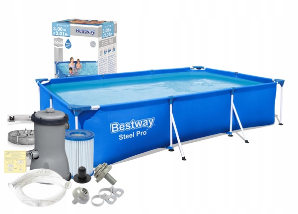 Basen Stelażowy 300x201x66 9w1 Bestway 56411