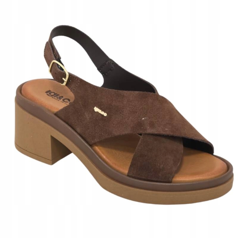 IGI&Co. 1193522 tmavě hnědé sandály s měkkou podrážkou vel.39 Kochland