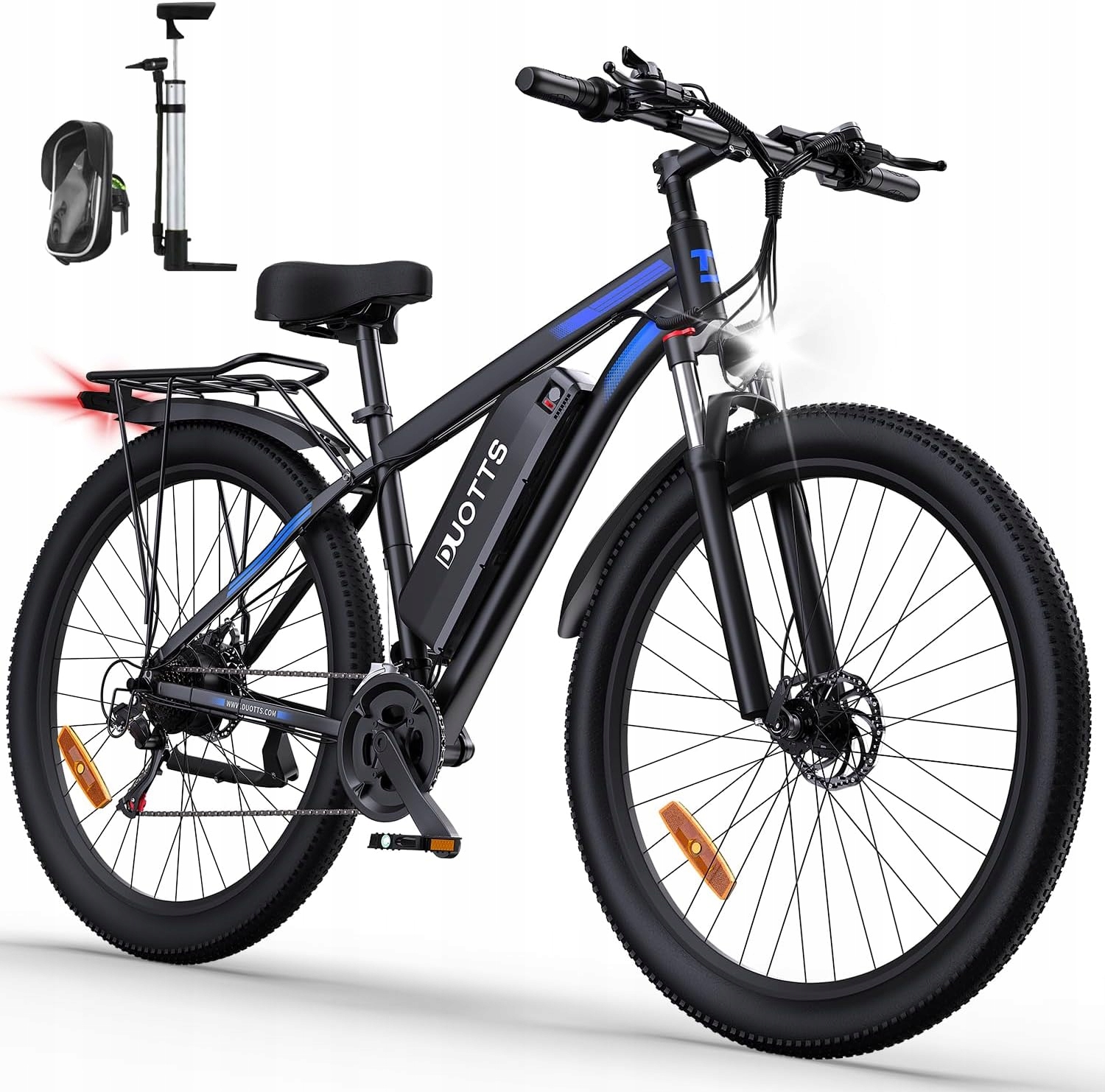 Elektrické kolo Duotts C29 48V15Ah 1000W 55KM/H 29" Shimano 21 rychlostí s aplikací