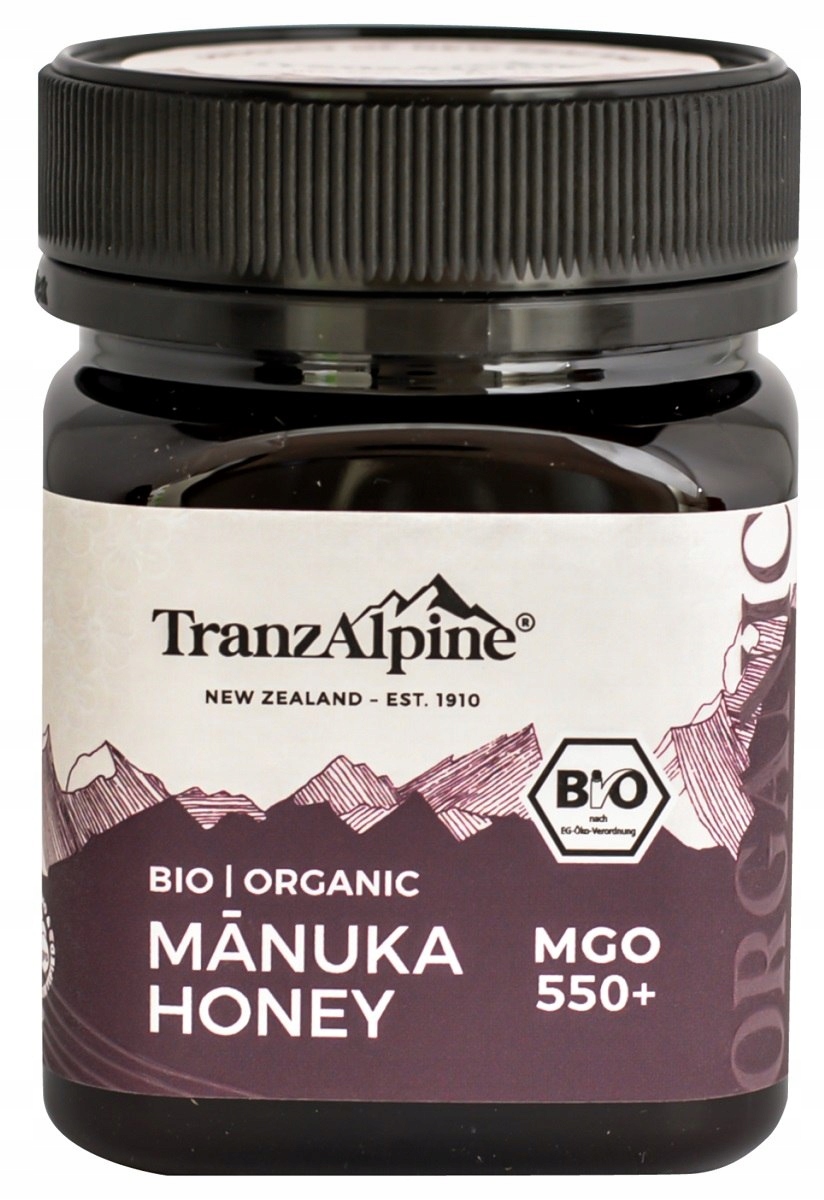 Miód Manuka Mgo 550+ Bio 250 g Tranzalpine