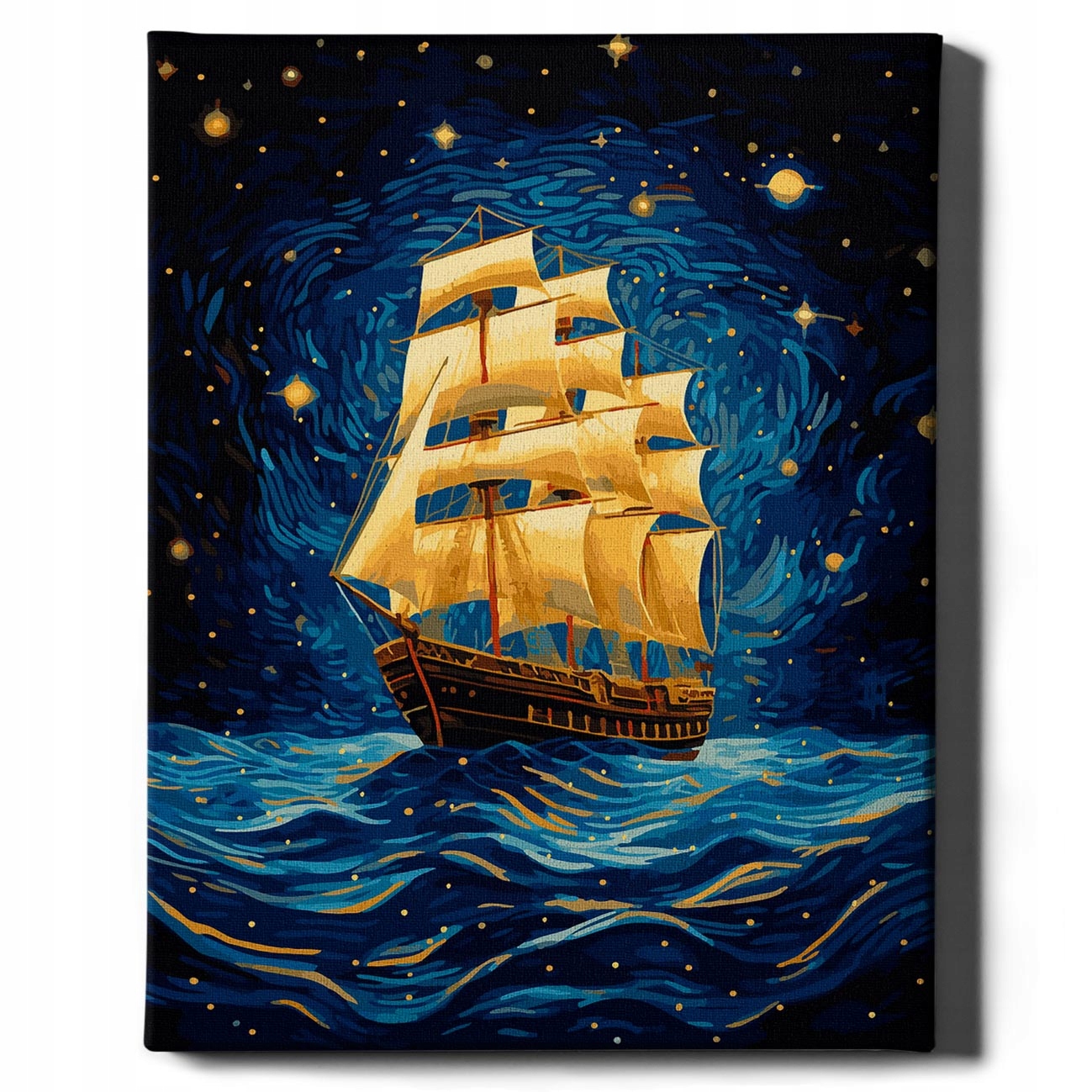 Obrázky k malování podle čísel s rámem Malování podle čísel Loď Oh Art!