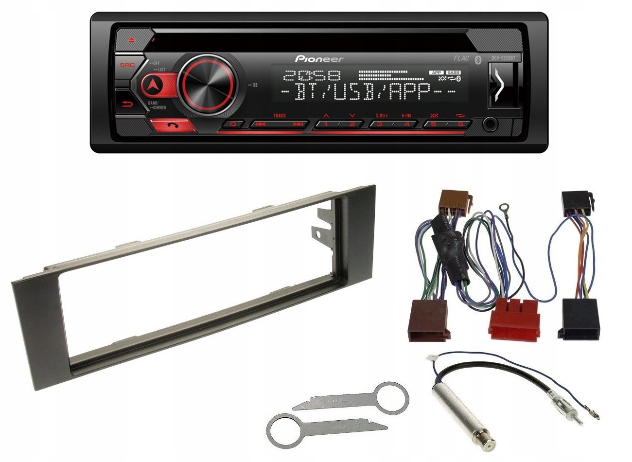 Pioneer DEH-S320BT Autorádio Usb Bluetooth Audi A3 8P