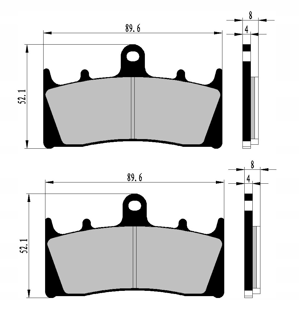 KLOCKI HAMULCOWE PRZÓD KAWASAKI ZX-6R NINJA 98-02 Producent Nistal