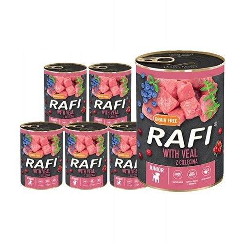 Dolina Noteci Rafi Junior z cielęciną 24x400 g