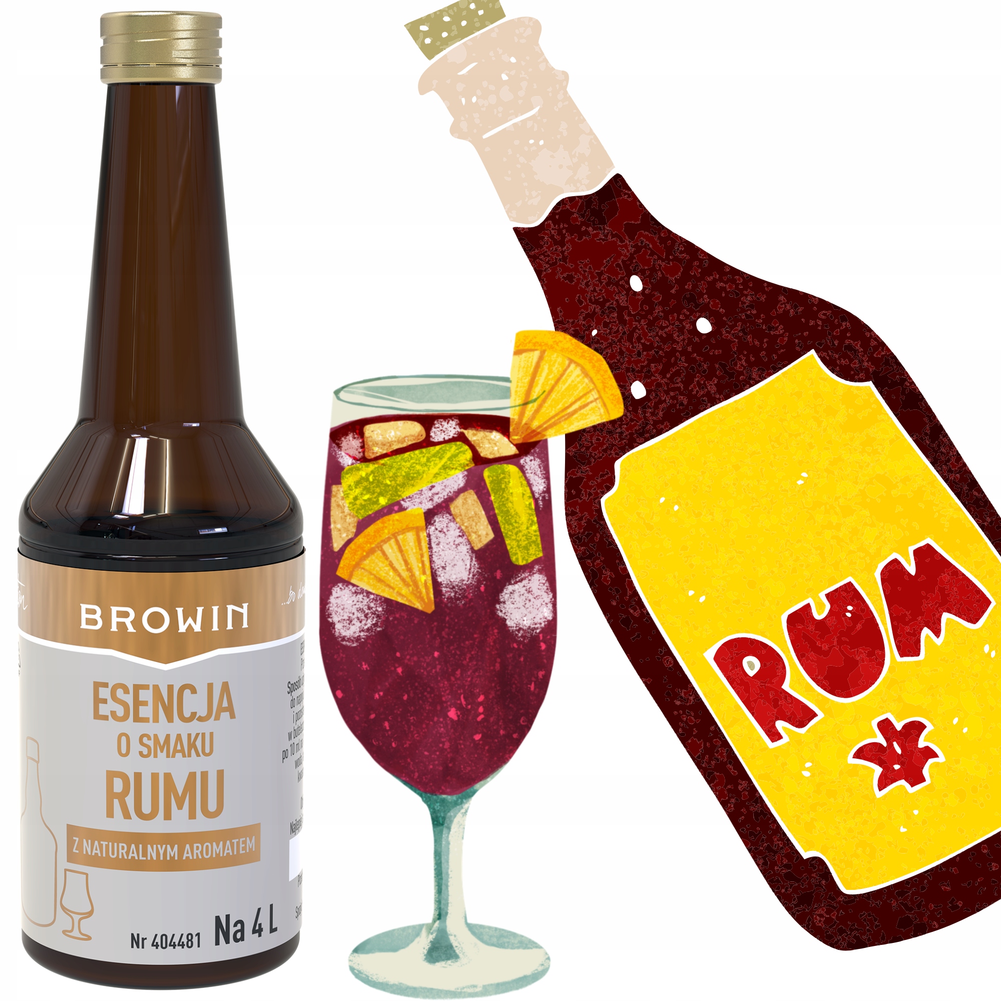 Эссенция ром Голд на 4л раствор спирта 40мл