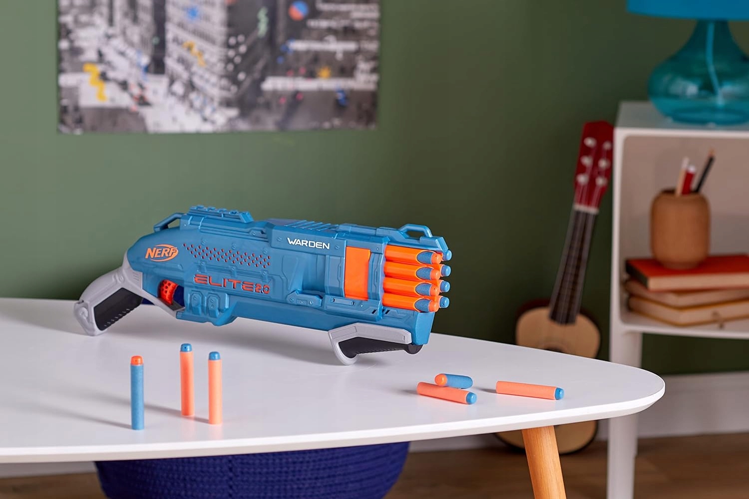 NERF PISTOLET ELITE 2.0 ZESTAW SHOTGUN WARDEN DB-8 + 30 STRZAŁEK + OPASKA Płeć chłopcy