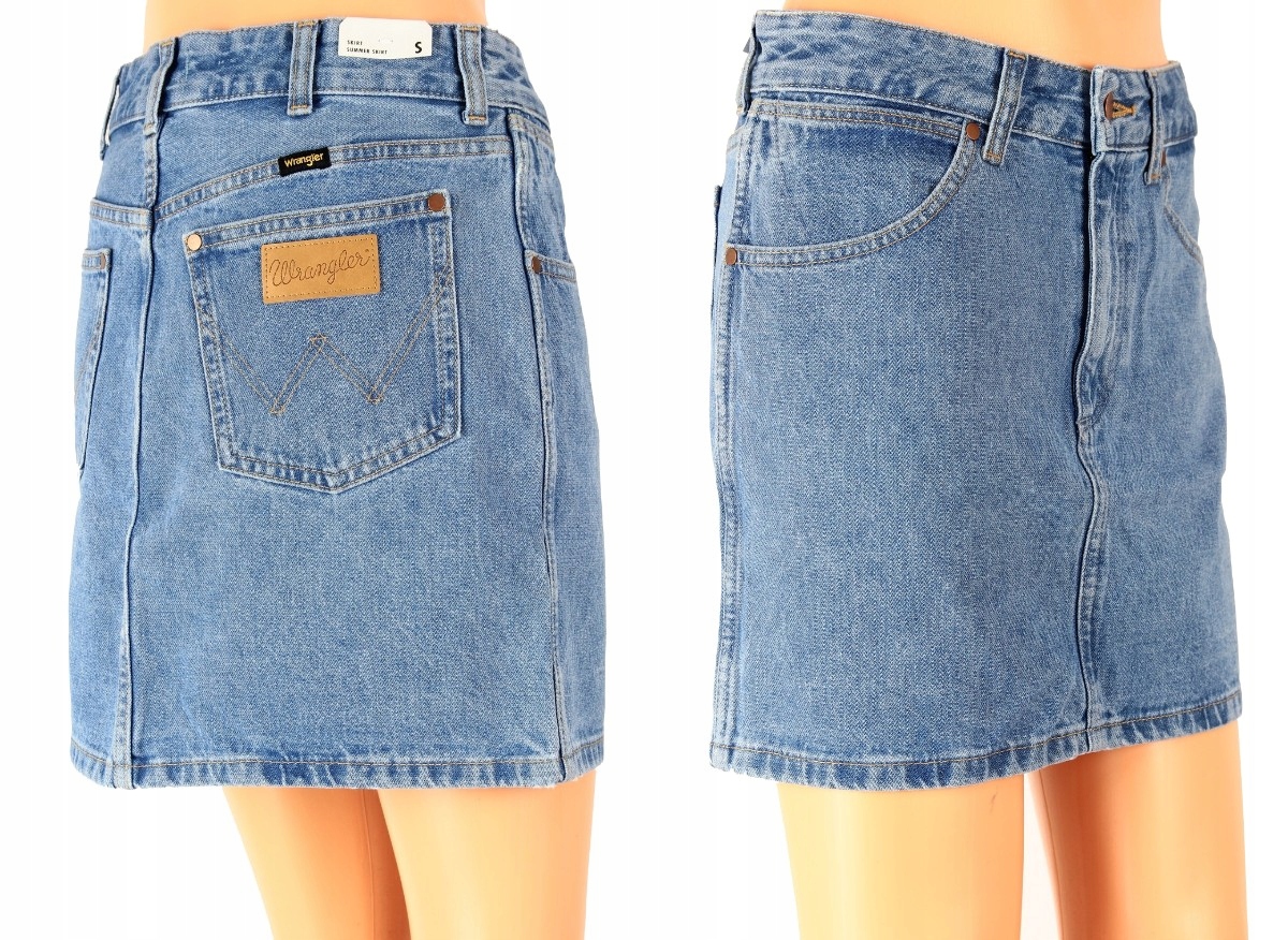 

Wrangler Mom Skirt Spódnica Jeansowa W27 W28 _ S