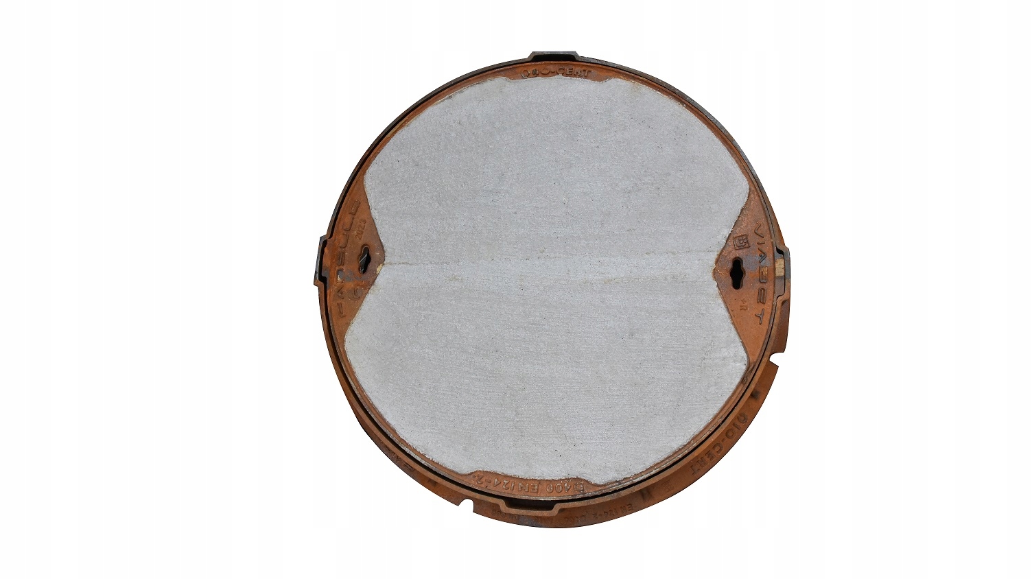 Właz żeliwno-betonowy Fansuld Viabet 600x600x115 mm z wkładką D400 solidny