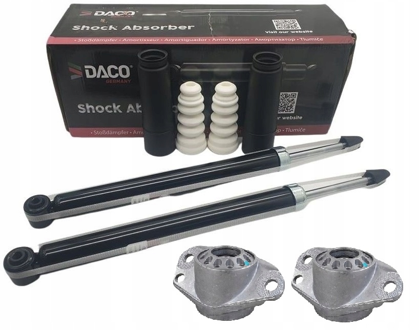 2X AMORTYZATORY TYŁ + PODUSZKI VW GOLF IV BORA POLO AUDI A3 8L