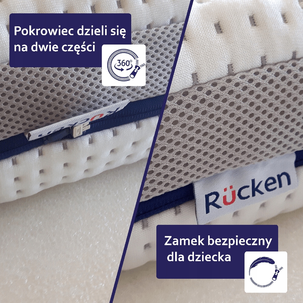 Rucken Materac dla dziecka PIANKA-KOKOS Rücken Nat Kolekcja Natura