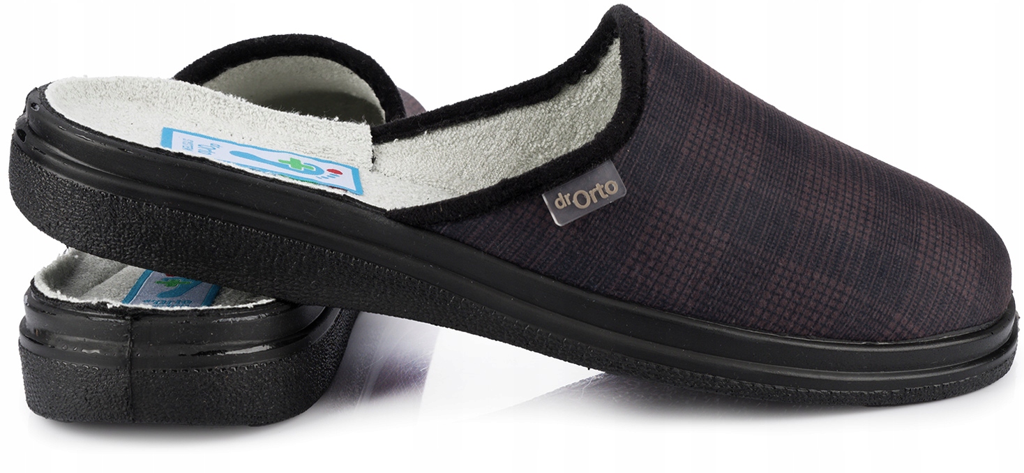 DR ORTO MĘSKIE KAPCIE KLAPKI PANTOFLE DOMOWE WYGODNE SZEROKIE ZDROWOTNE 48 Rozmiar 48