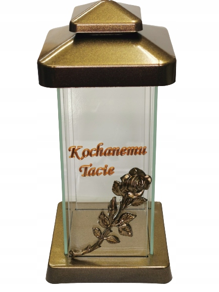 

Znicz lampion kapliczka Kochanemu Tacie KPC-02N