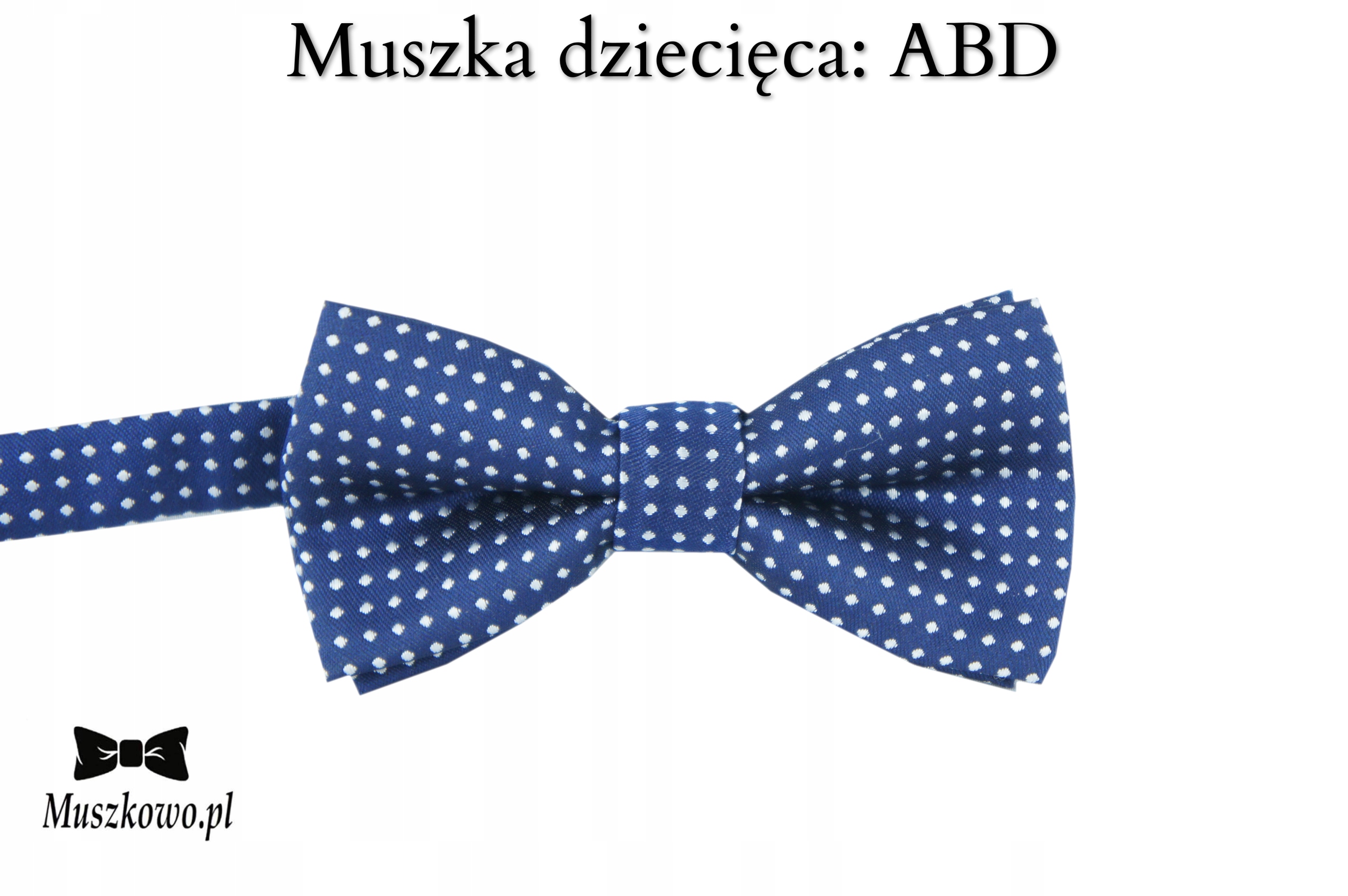 Szelki i muszka W KROPKI GROCHY dla chłopca 2-8 lat WZORY DO WYBORU Kolor niebieski