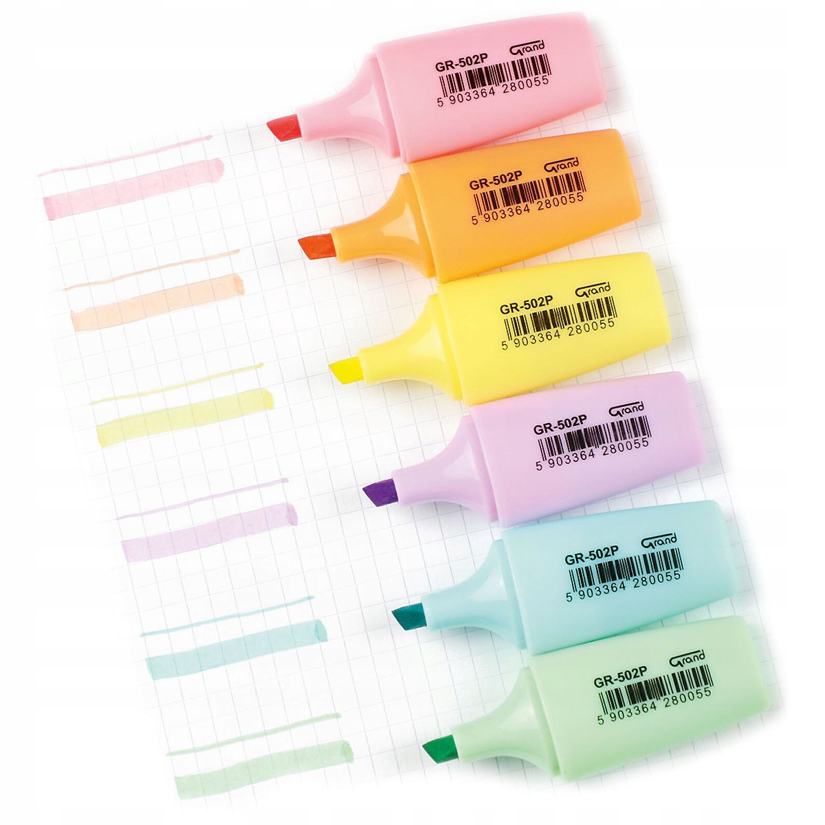 ZAKREŚLACZ PASTELOWY 1SZT POMARAŃCZOWY GRAND