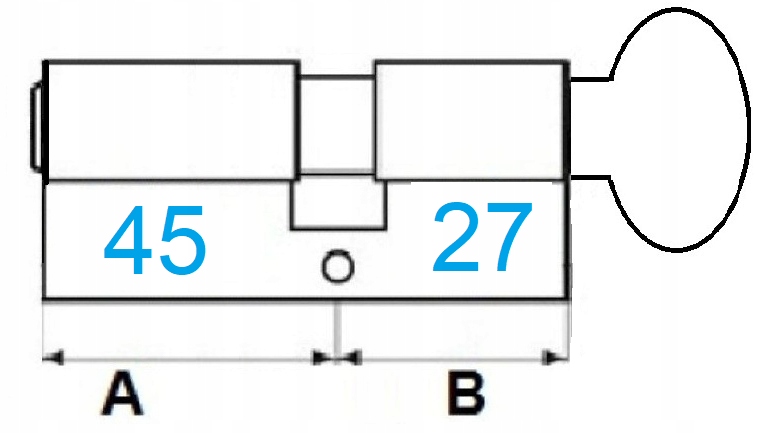 WKŁADKA Z GAŁKĄ MUL T LOCK CLASSIC G27/45 NIKIEL Informacje dodatkowe Atest Odporność na warunki atmosferyczne