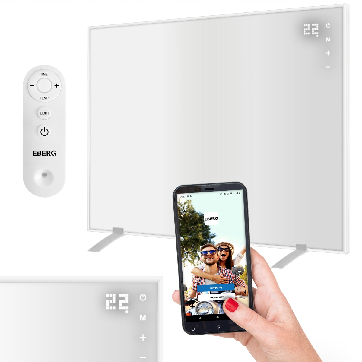 

Grzejnik promiennik podczerwieni 600W WiFi pilot