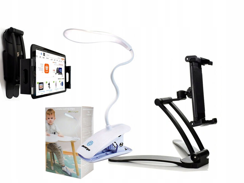 

Bezprzewodowa Lampka Na Klips Uchwyt Na Tablet