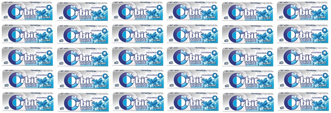 Levně 30 x 14 g Orbit White Freshmint 10 dražé Karton