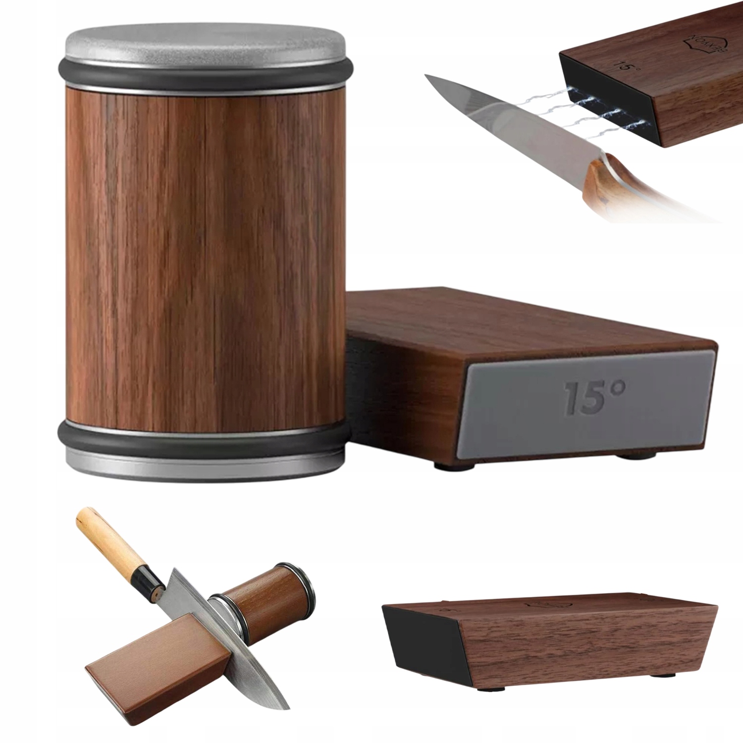 Rolling Knife Sharpener Magnetic Knife Holder Diamond Sharpening Stone