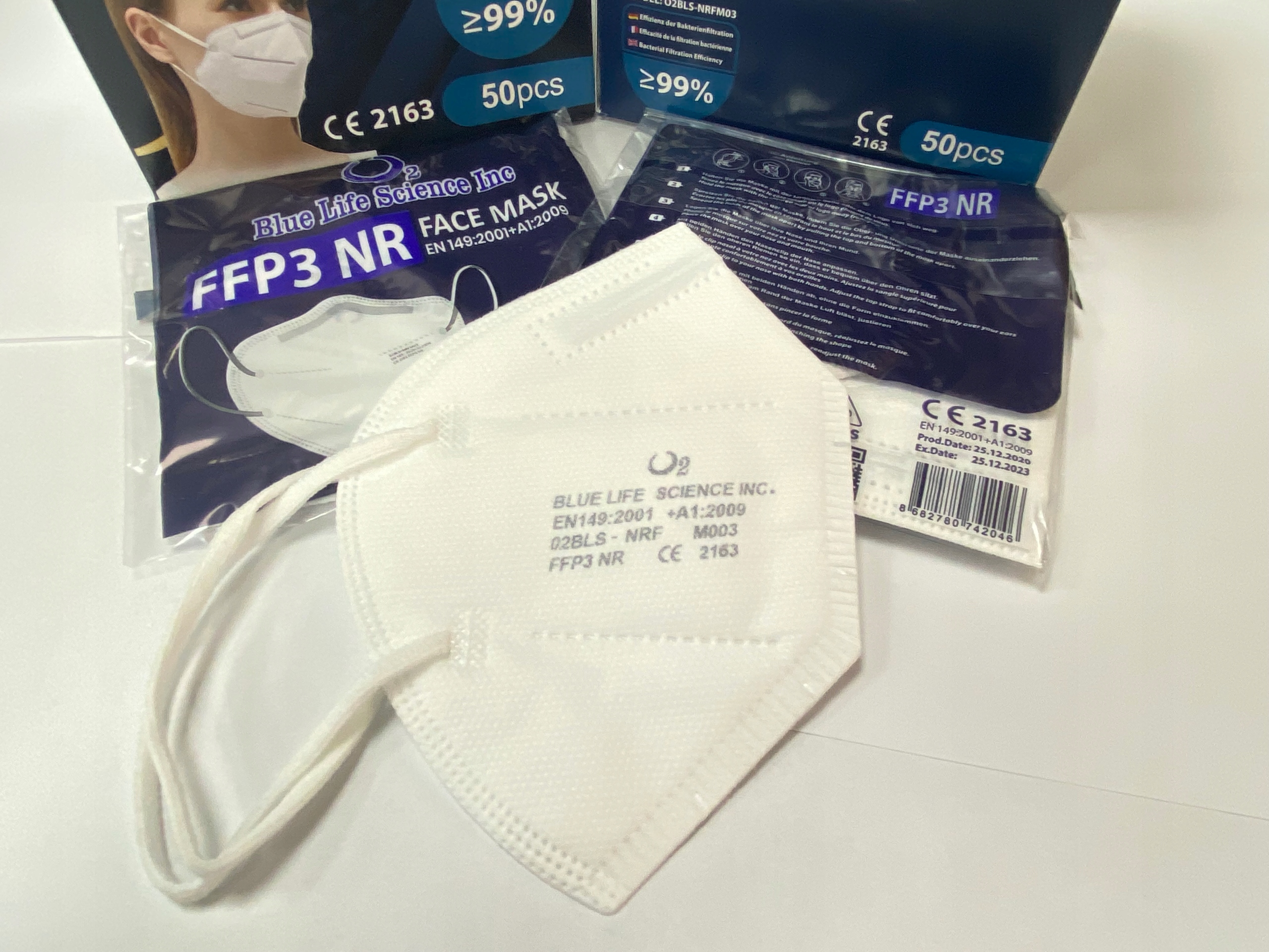 100 x MASECZKA FFP3 MASKA OCHRONNA FILTR 99% TRN Kod producenta MASECZKA OCHRONNA MASKA FFP3 JEDNORAZOWA