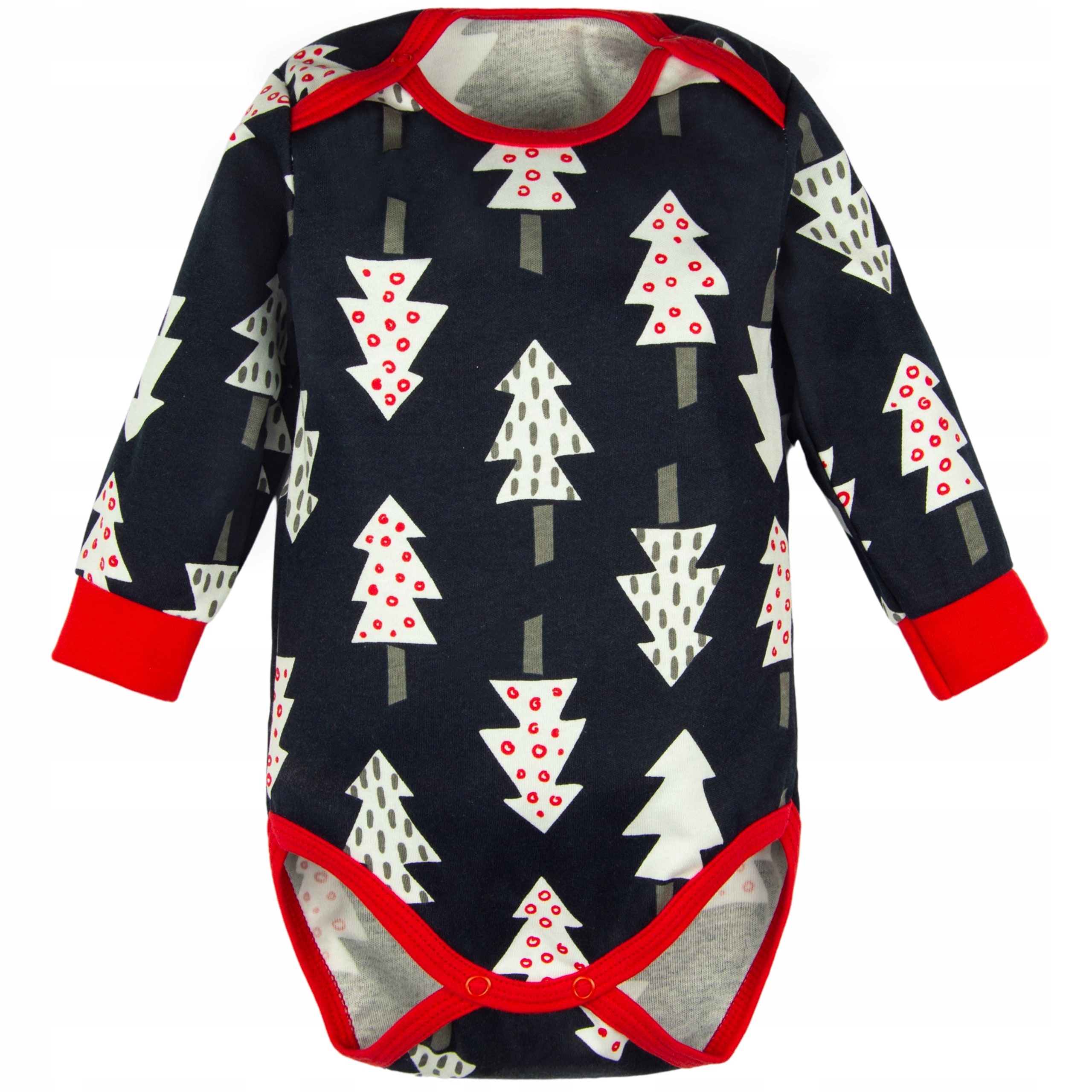 

Body Długi Rękaw Choinki 98 świąteczne Unisex