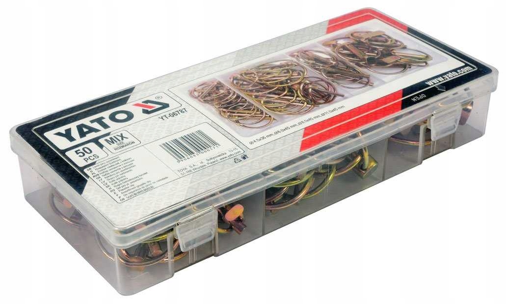 ZABEZPIECZENIA Z KÓŁKIEM ZAWLECZKI MIX 50SZT. YATO