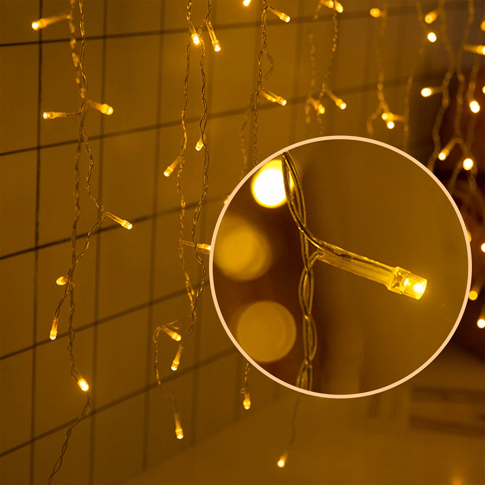 BELLALICHT KURTYNA ZEWNĘTRZNA ŚWIETLNA LAMPKI IP44 8 TRYBÓW TIMER 400 LED — miniatura 5