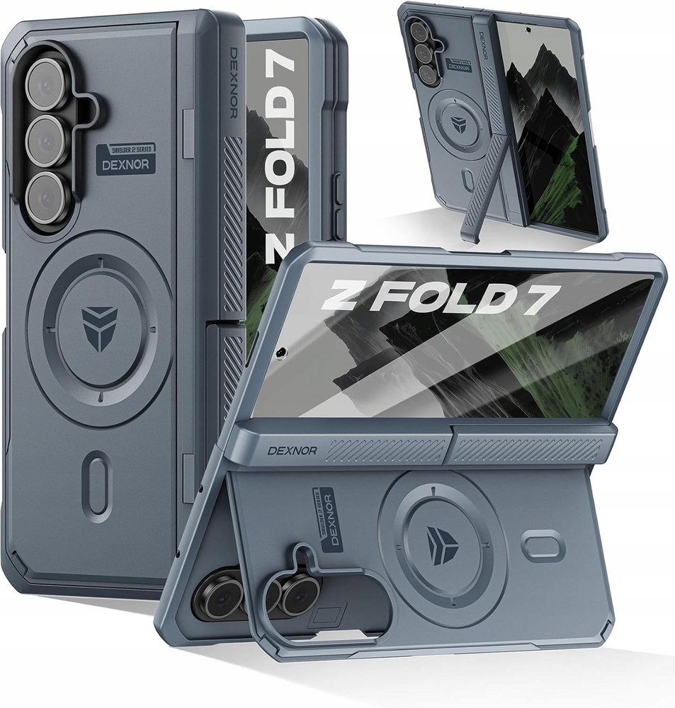 Obrněné Pouzdro Dexnor pro Galaxy Z Fold7 5G, stojánek, kryt MagSafe
