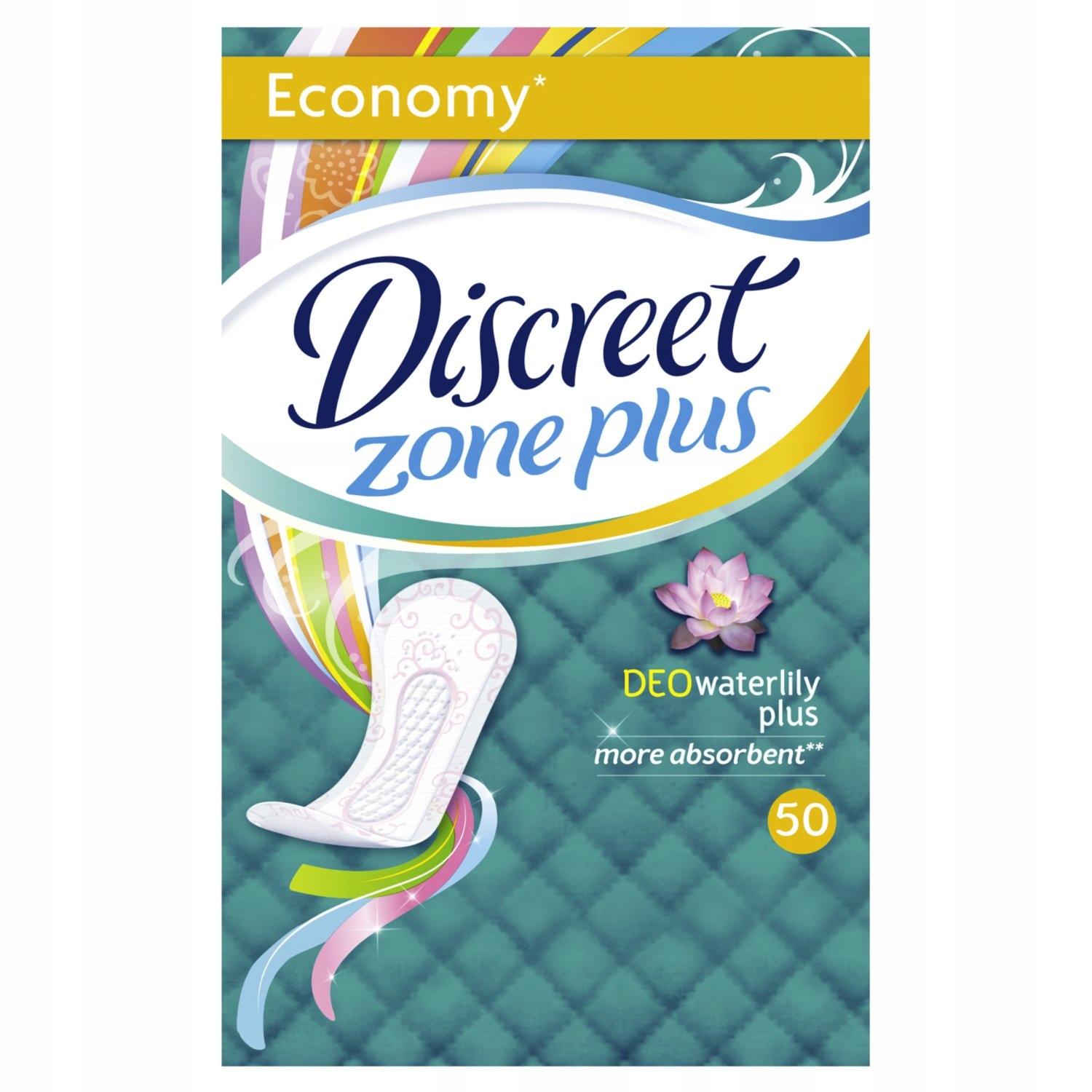 

Discreet Deo Waterlily Plus Wkładki Hig. 50 Szt