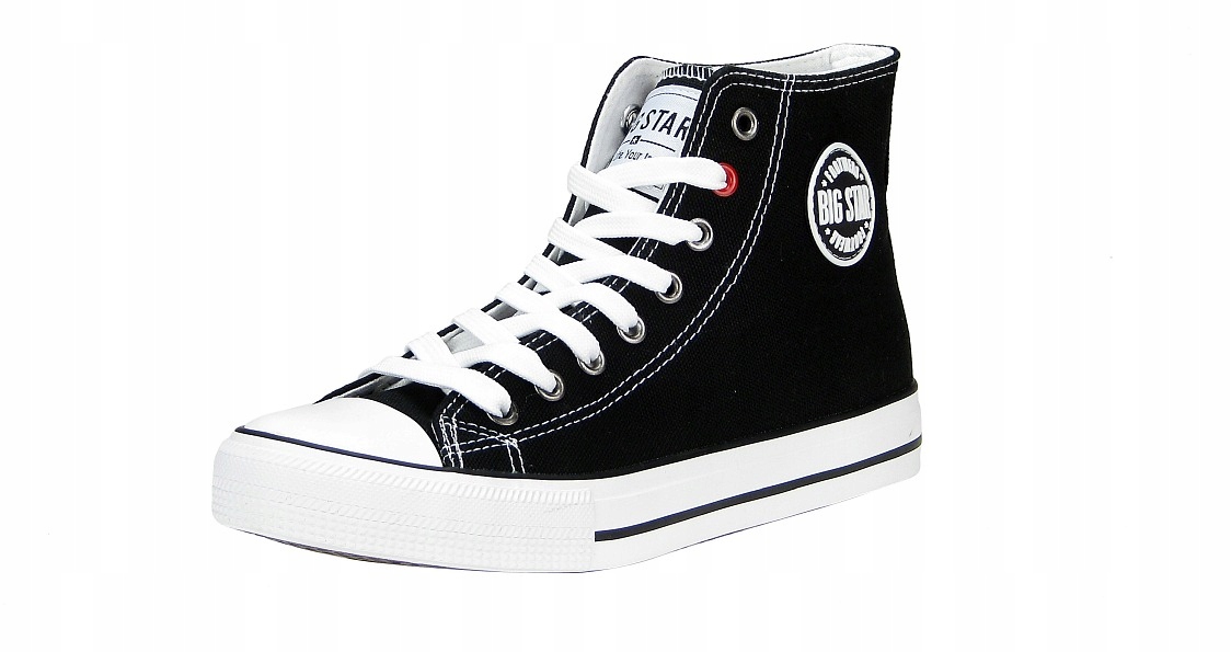 TRAMPKI wysokie buty DAMSKIE czarne BIG STAR klasyczne T274027 r. 38 Płeć kobieta