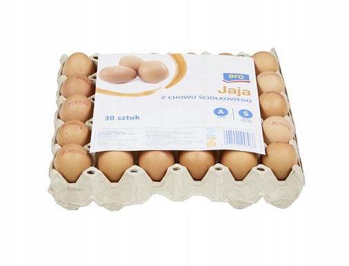 Levně aro Vajíčka z podestýlkového chovu Velikost S 30 kusů