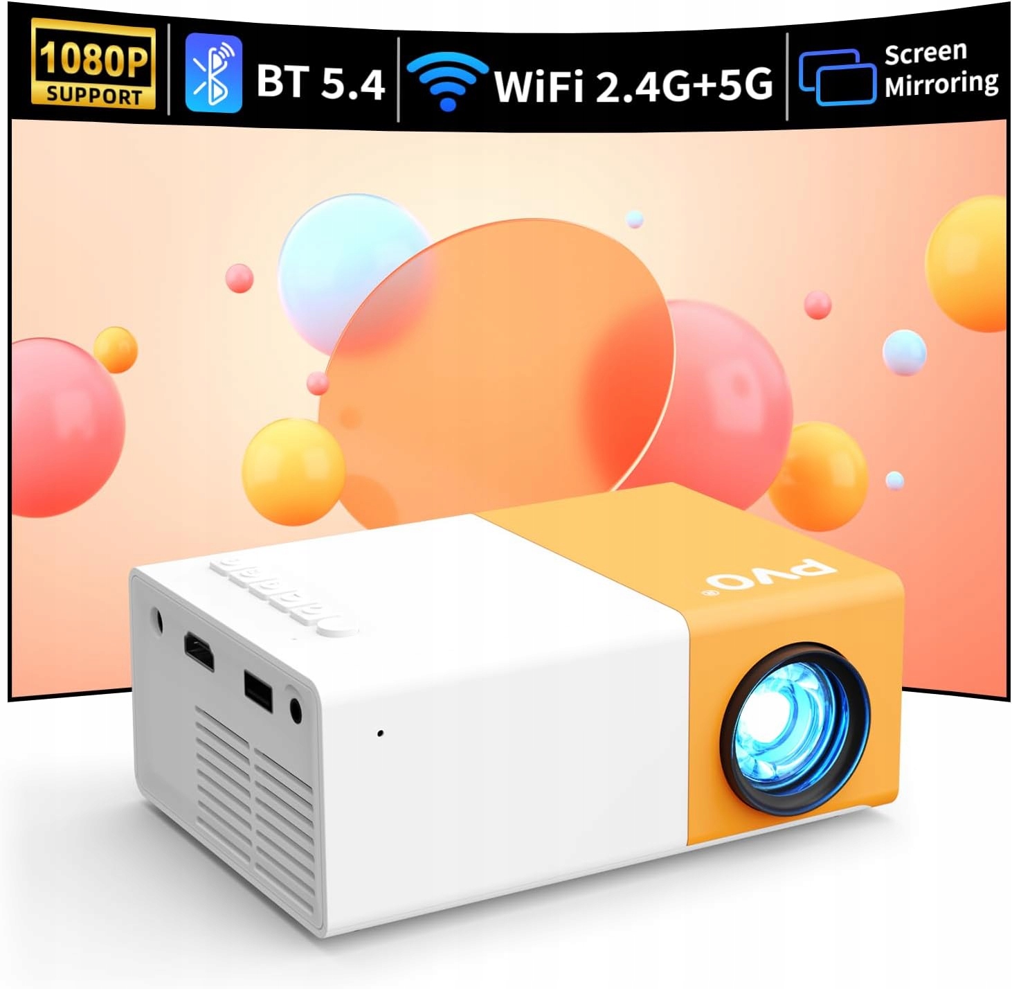 Pvo YG300 ProMax WiFi mini projektor 20V-3,25A