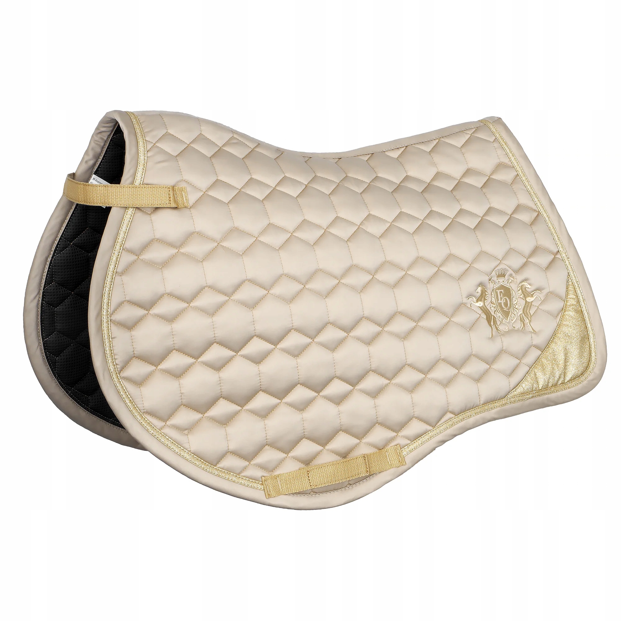 Podsedlová Dečka pro koně Equestrian Queen Milan Bamboo 25AW s bambusem béžový Vs