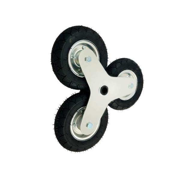 Kolečko 3 x 200 mm pneumat pro schodišťový vozík, pojízdná sada kol, N 120 kg