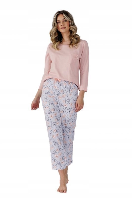 Pyžamo Fidelia 1510 L Pudrová Růžová