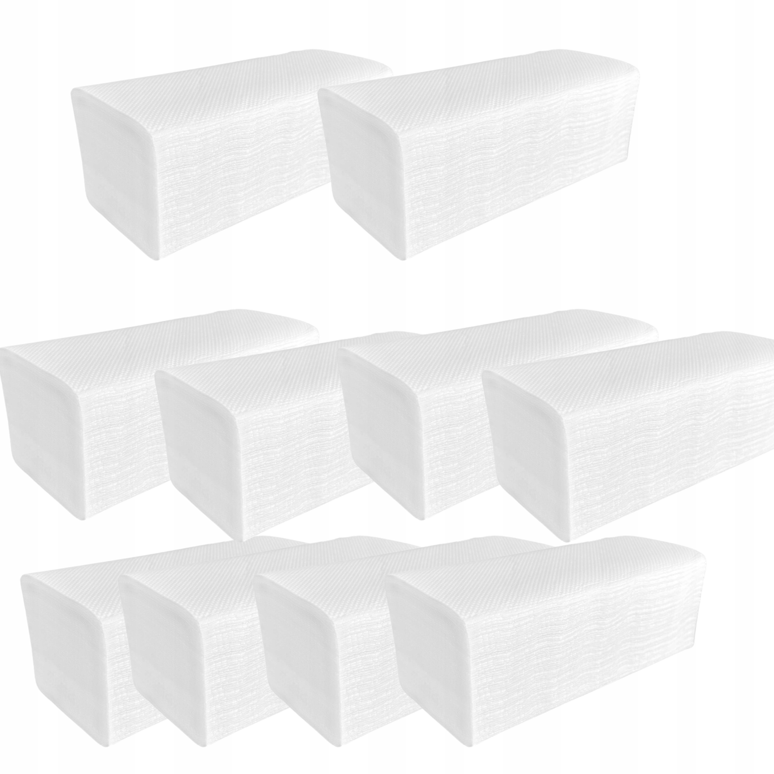 10x Ręcznik Papierowy Składany Zz Biały Celuloza
