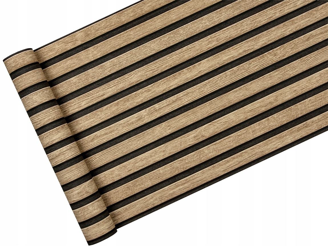 

Tapeta zmywalna imitująca Dębowe lamele lamelki 3d