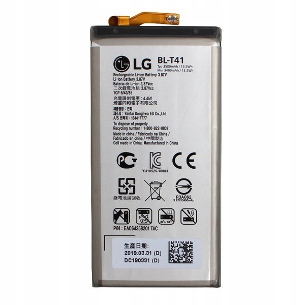 Nowa Oryginalna Bateria BL-T41 Lg G8 Thinq LMG820UMB, LMG820QM5, LMG820QM8