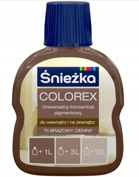 

Colorex Śnieżka Pigment Do Farb 100ml Brązowy Cie.